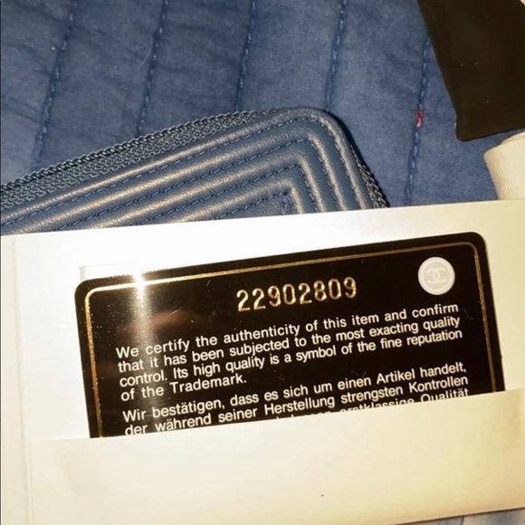 Dark Blue BoyQuilted Card Wallet - Picture 8 of 8